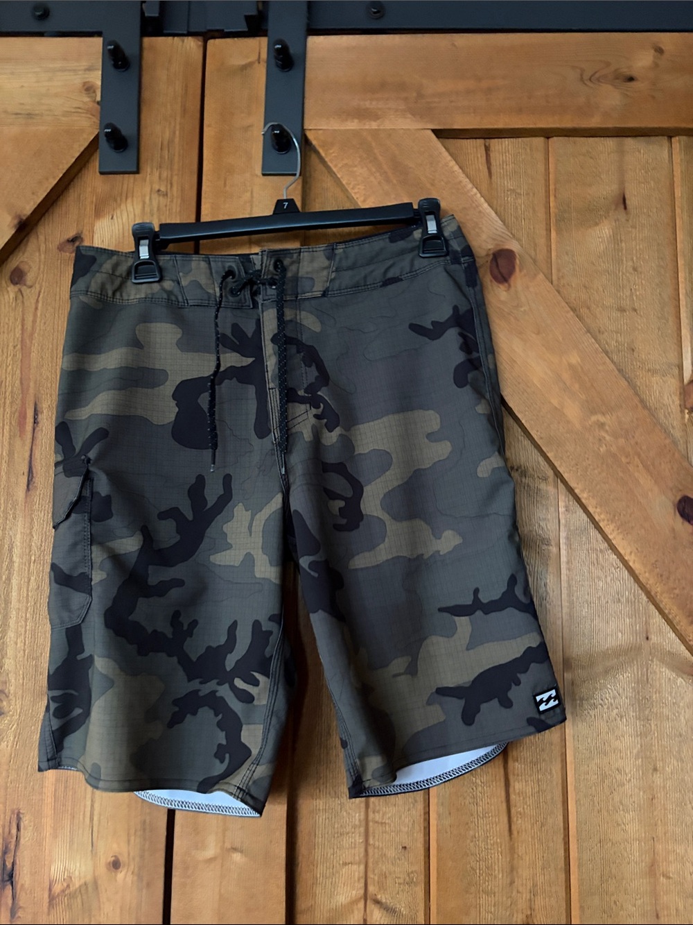 Billabong Men’s Olive and Black Camo Board Shorts